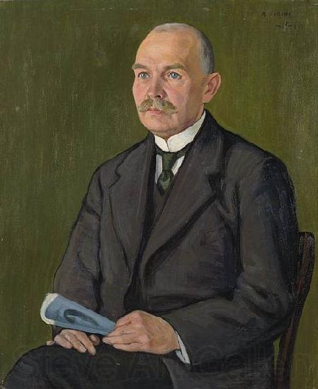 Aleksander Uurits Portrait of K. E. Soot Norge oil painting art